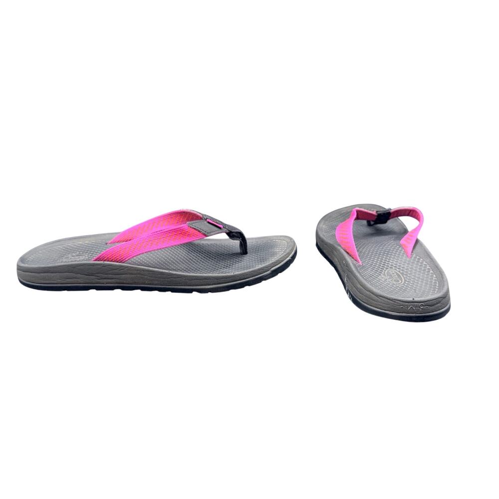 Chaco Z/Volv Flip Sandals Womens Size 9 Black Pink Hiking Sport Thong